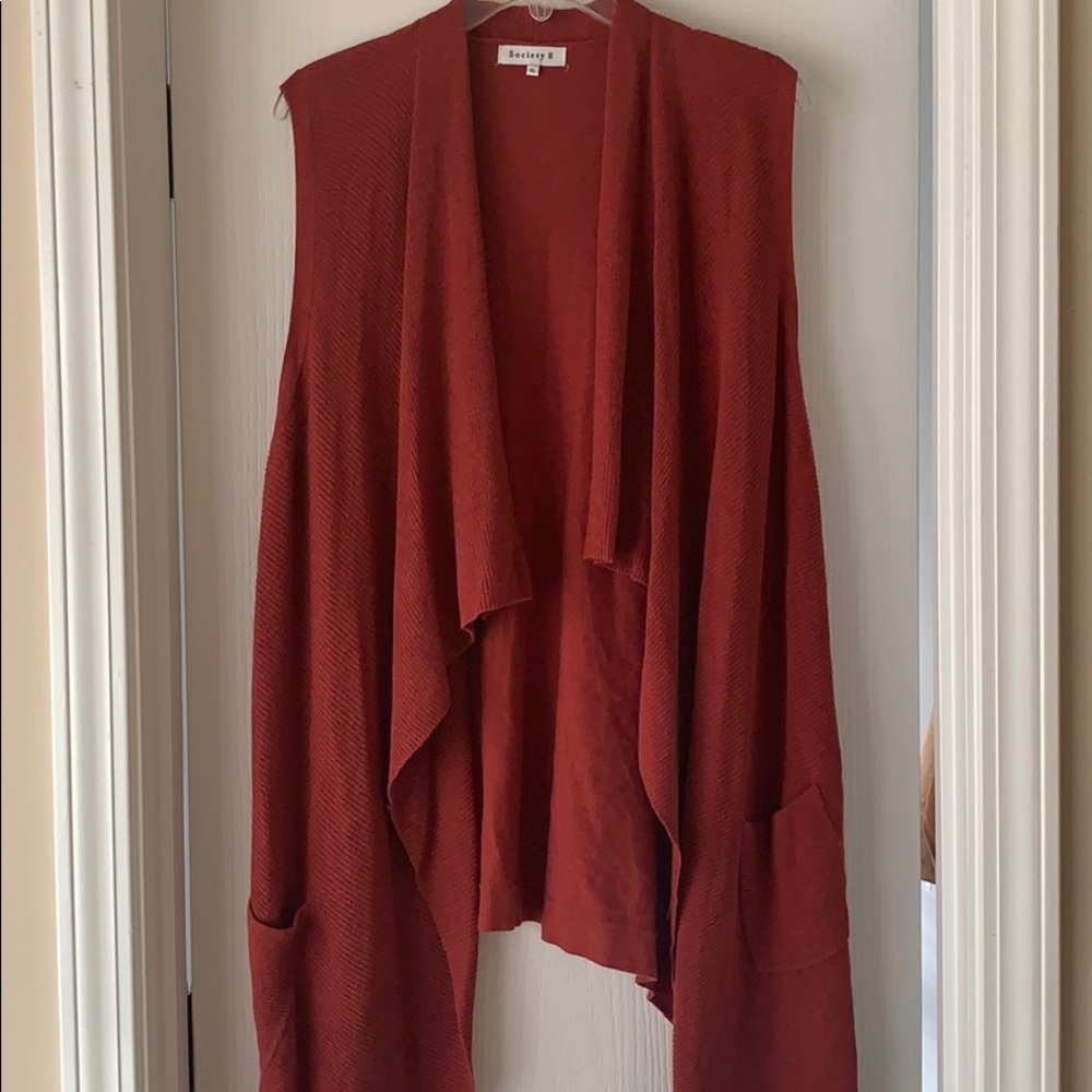 Burnt orange sweater vest